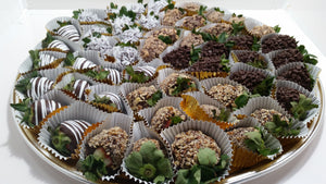 #1900 Magnolia's Party Platter, Dipped Fruit , Chocolate Covered - Magnolia's-Delights