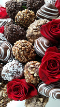 Load image into Gallery viewer, #1814 Sweetheart Special Bouquet Red Roses &amp; Dipped Fruit Bouquet - Magnolia&#39;s-Delights